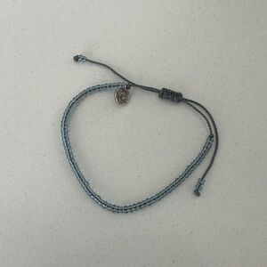 Mauka Blue Adjustable Beaded Bracelet